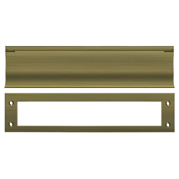 Deltana Mail Slot, Heavy Duty Antique Brass MS0030U5