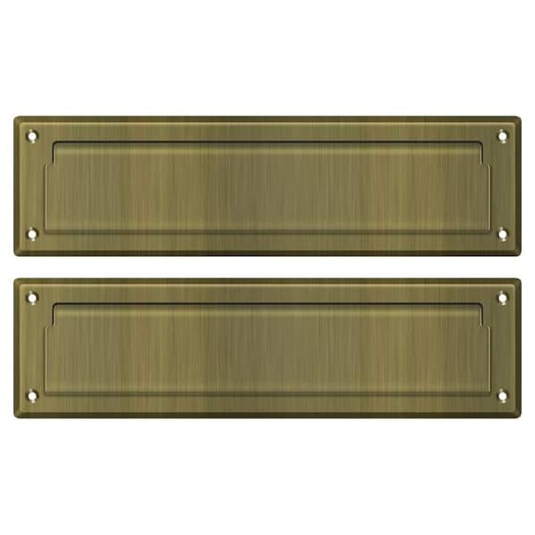 Deltana Mail Slot 13-1/8" With Interior Flap Antique Brass MS212U5 - main