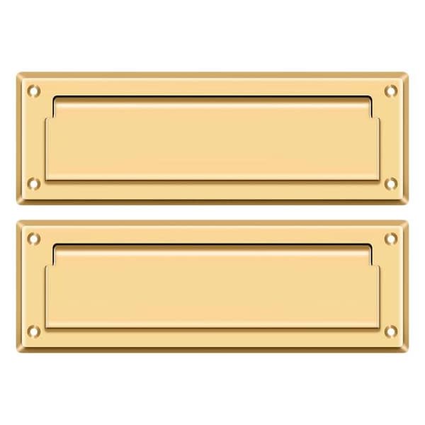 Deltana Mail Slot 8-7/8" With Back Plate Lifetime Brass MS627CR003 - main