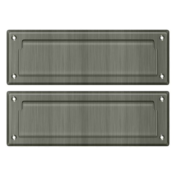 Deltana Mail Slot 8-7/8" With Back Plate Antique Nickel MS627U15A - main