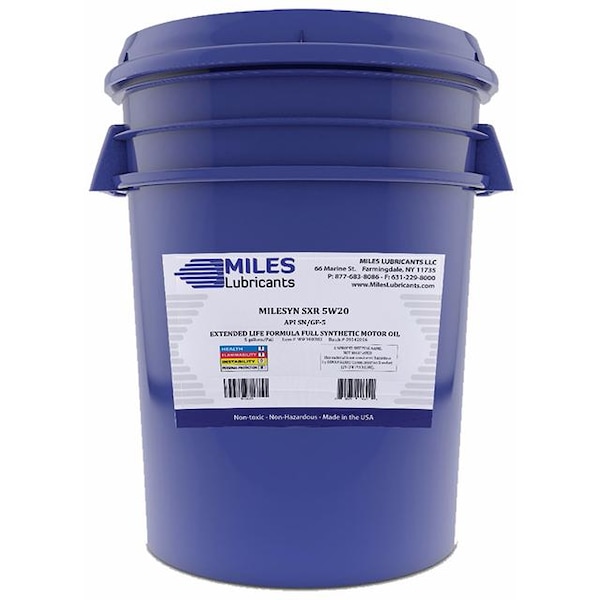 Miles Lubricants Synthetic Motor Oil, 5W-20, 5 Gal. MSF100203 - main