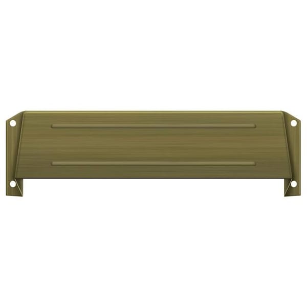 Deltana Letter Box Hood Antique Brass MSH158U5