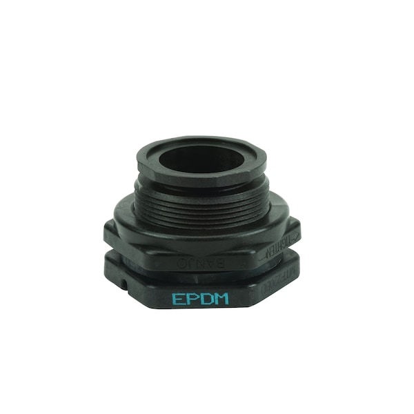 Banjo Bulkhead Fitting, EPDM, 3 1/8"L, Poly MTF220BD Zoro