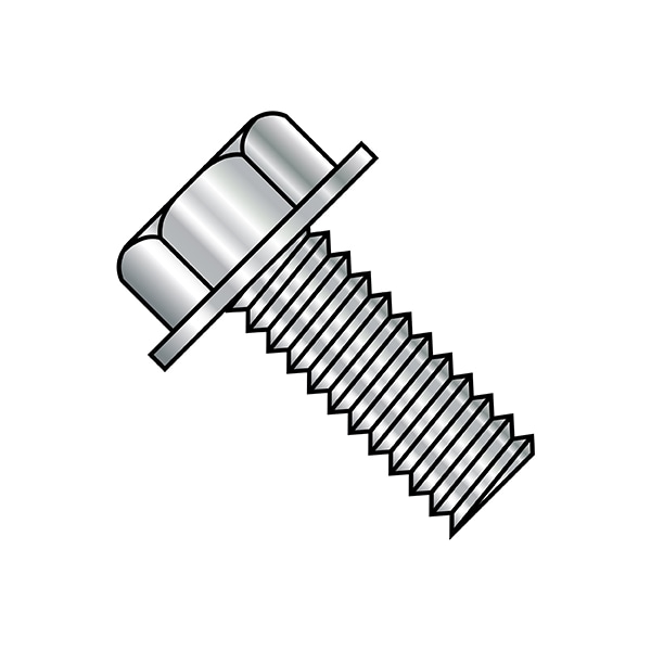 Zoro Select #6-32 x 3/4 in Hex Hex Machine Screw, Plain Steel, 5000 PK 0612MW188 - main