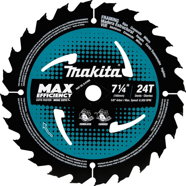 Makita 7-1/4" 24T Carbide-Tipped Circular Saw Blade B-61656 - main