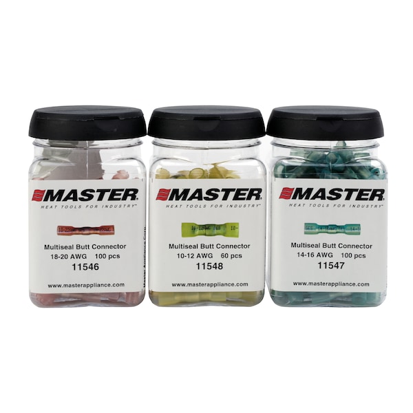 Master Appliance Butt Splice Connector Jar, 14-60 AWG, Blu 11547 | Zoro