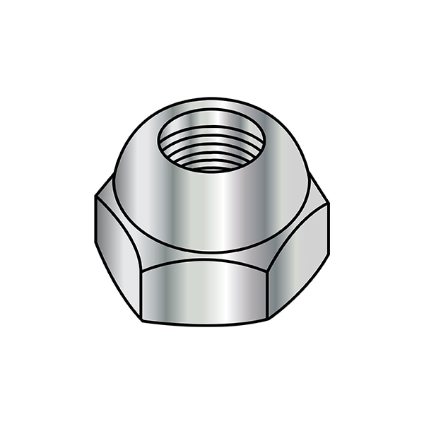 Zoro Select Cap Nut, 1/4"-20, Steel, Nickel Plated, 21/64 in H, 2000 PK 1407NCO - main