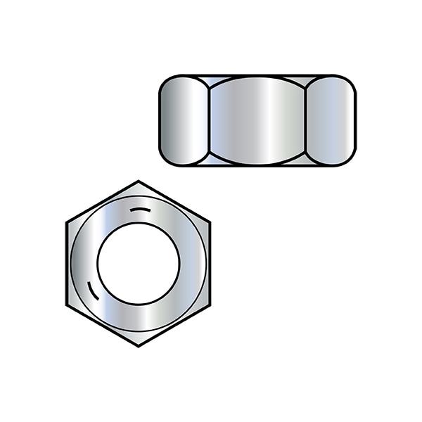 Zoro Select Heavy Jam Nut, 5/16"-18, Steel, Grade 5, Zinc Plated, 0.186 to 0.220 in Ht, 4000 PK 31NHHJ5 - main
