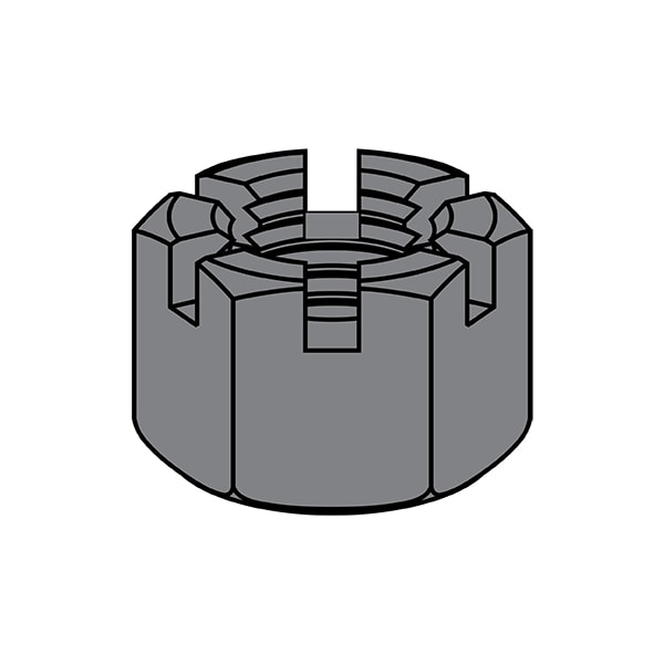 Zoro Select Hex Nut, 3/4"-10, Steel, Plain, 47/64 in Ht, 150 PK 75NHHSP - main