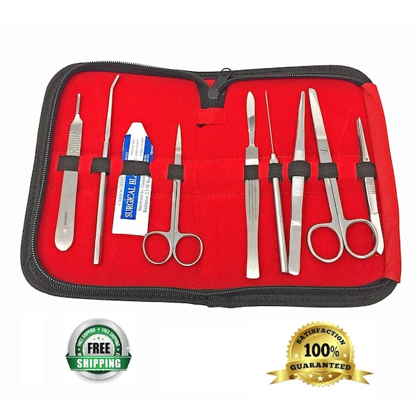 Scientific Labwares Biology Dissecting Kit-Vinyl Case: ( 12 SWZR-178 - main