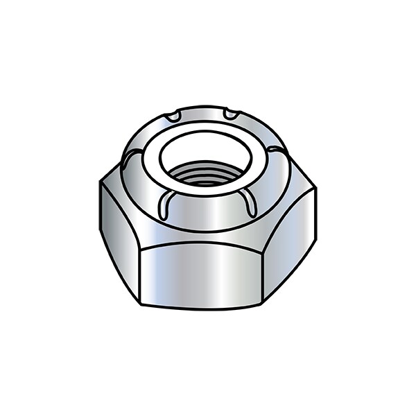thumbnail image 2 of 7/8-9 Grade 8 Nylon Insert Hex Lock Nut - Zinc Yellow Coarse Thread (Choose Quantity) TheBoltBarn 2 of 5