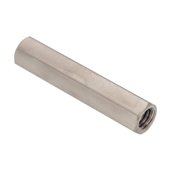 Ampg Coupling Nut, 3/8"16, 188 Stainless Steel, Not Graded, Plain, 2