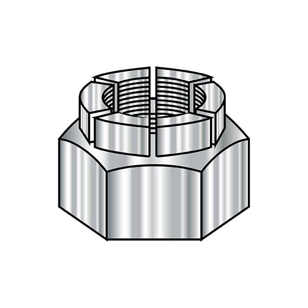 Zoro Select Lock Nut, #10-32, 18-8 Stainless Steel, Not Graded, 250 PK 11NXL188 - main