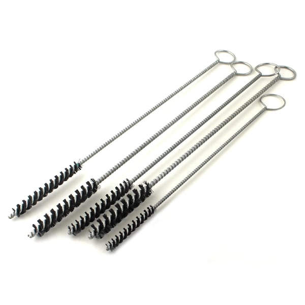 Brush Research OGK- 5 Piece Nylon Twisted Wire Oil Line/Gallery Tube Brush Kit With Ring Handles OGK - main