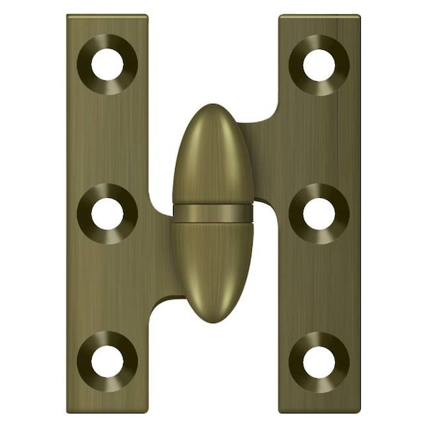 Deltana Antique Brass Door and Butt Hinge OK2015U5-L