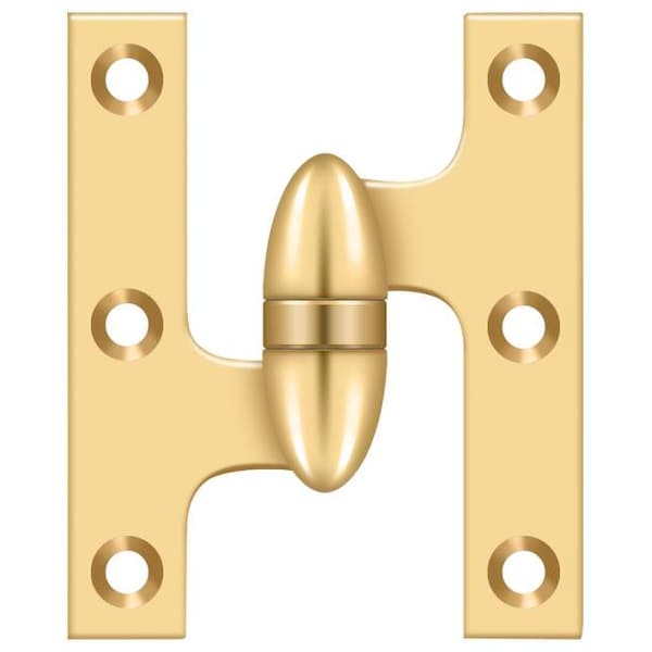 Deltana Lifetime Brass Door and Butt Hinge OK5032BCR003-L - main