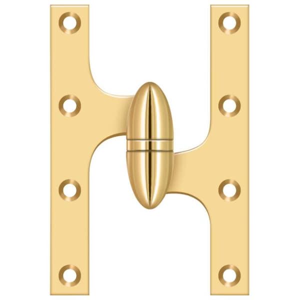 Deltana Lifetime Brass Door and Butt Hinge OK6040BCR003-R