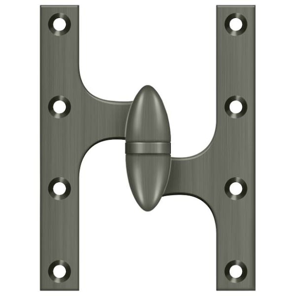 Deltana Antique Nickel Door and Butt Hinge OK6050B15A-R - main