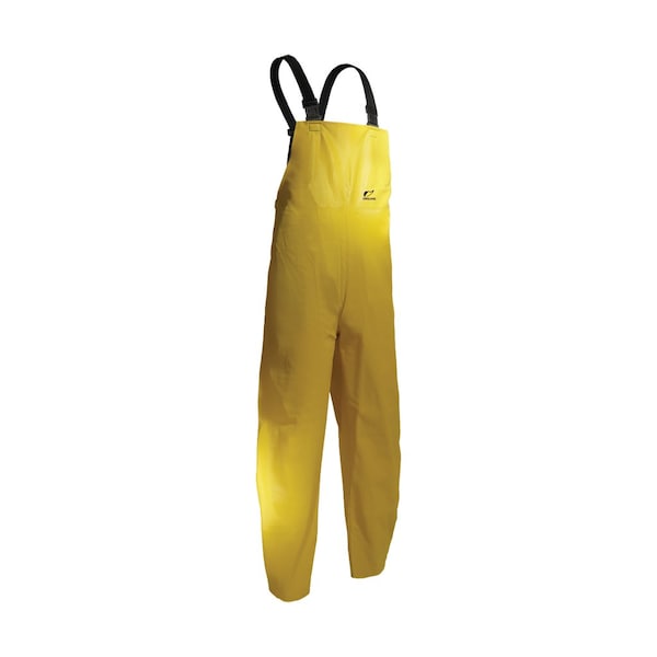 Onguard Bib Overall, Ribbed PVC, 32 in Inseam, 58 in Waist, 0.65 mm Thickness, Yellow, 2XL 7605000 - main