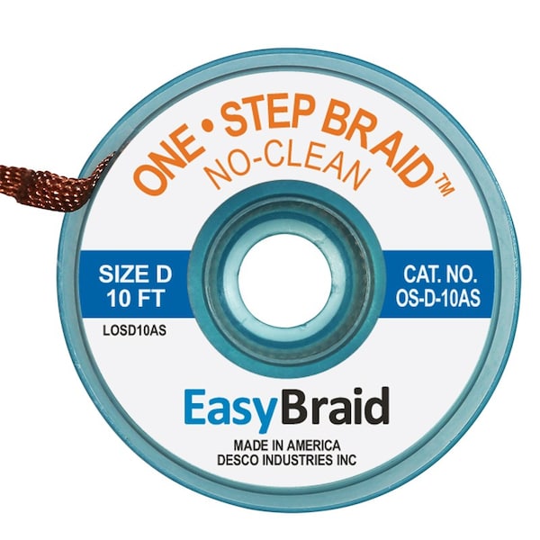 Easybraid DESOLDERING BRAID, ONE STEP, .100", PK25 OS-D-10AS - main