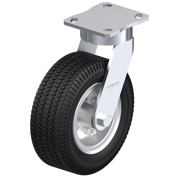 Pegasus Swivel Caster, 8 1/2 in Closed-Cell PU P25S-UFM080WB-14 - main