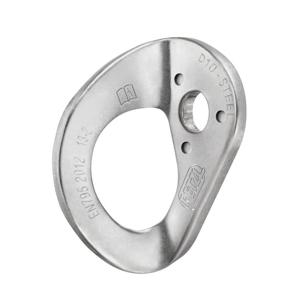 Petzl COEUR STEEL Standard Steel Hanger, 10mm Diameter, Easy to clip, Anti-rotation System, Pack of 20 P36AA 10 - main