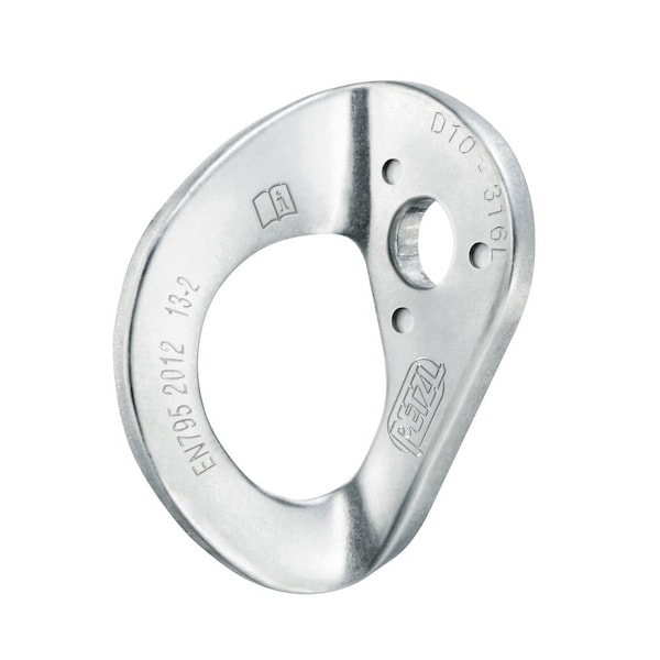 Petzl COEUR Stainless Steel Bolt Hanger, 10mm Diameter, 316L Stainless Steel For Exterior Use, Pack of 20 P36AS 10 - main