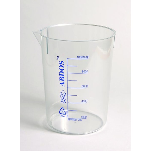 United Scientific Beakers, Printed Graduations, Polym, PK 2, 5000 mL / 2 PK P50707 - main