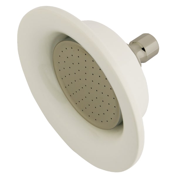 Kingston Brass Shower Head, Brushed Nickel, Wall Mount P60SN - main