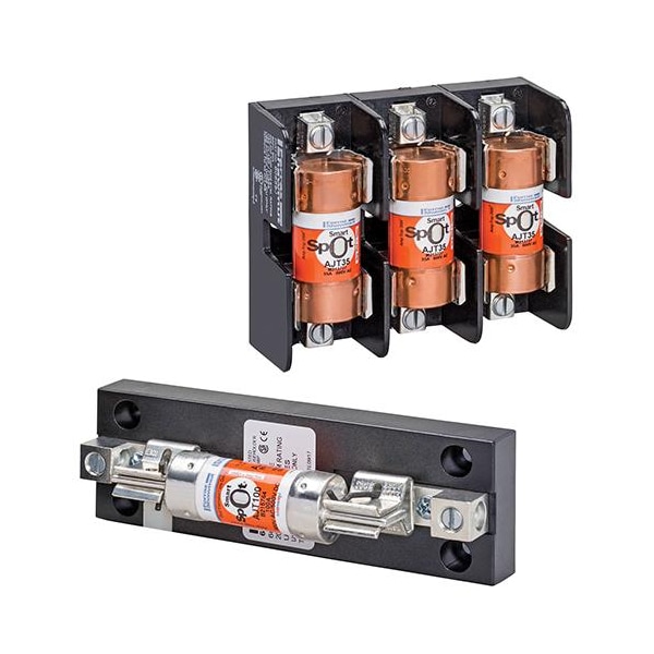 Mersen Open Fuse Block, J UL Class, Adder Poles, 600V AC/DC Volt Rating