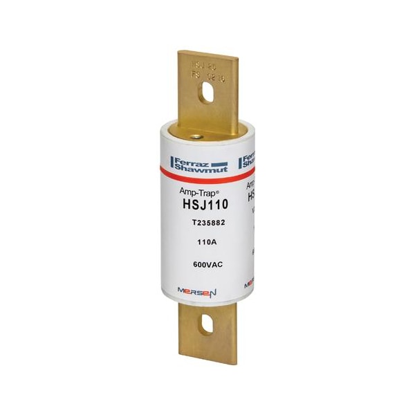Mersen UL Class Fuse, J Class, HSJ Series, Very Fast-Acting, 110A, 600V AC, Non-Indicating HSJ110 - main
