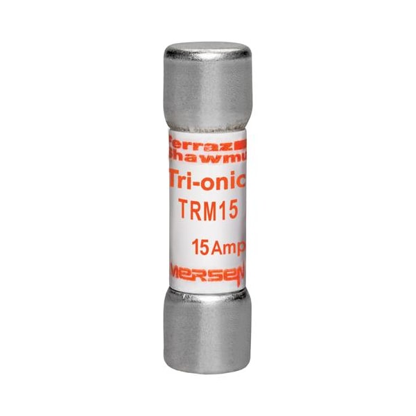 Mersen Midget Fuse, TRM Series, Time-Delay, 15A, 250V AC, 10kA TRM15 - main
