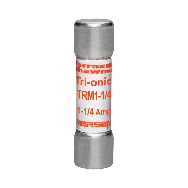 Mersen Midget Fuse, TRM Series, Time-Delay, 1.25A, 250V AC, 10kA TRM1-1/4 - main