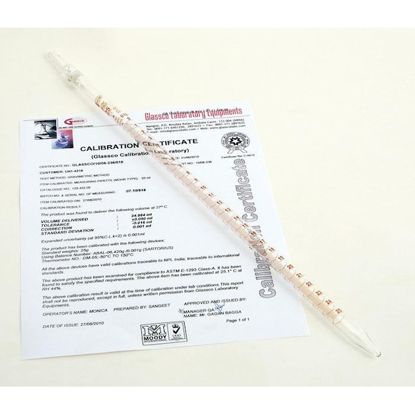 United Scientific Pipettes, Mohr, Class A, Individual, PK 5 PM7058-A - main