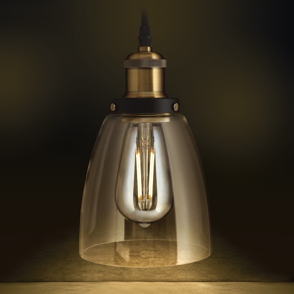 Feit Electric Light Fixture, Bulb, LED, Vintage/Ed, PK4 PN6AG/BZ/ST19LED/4