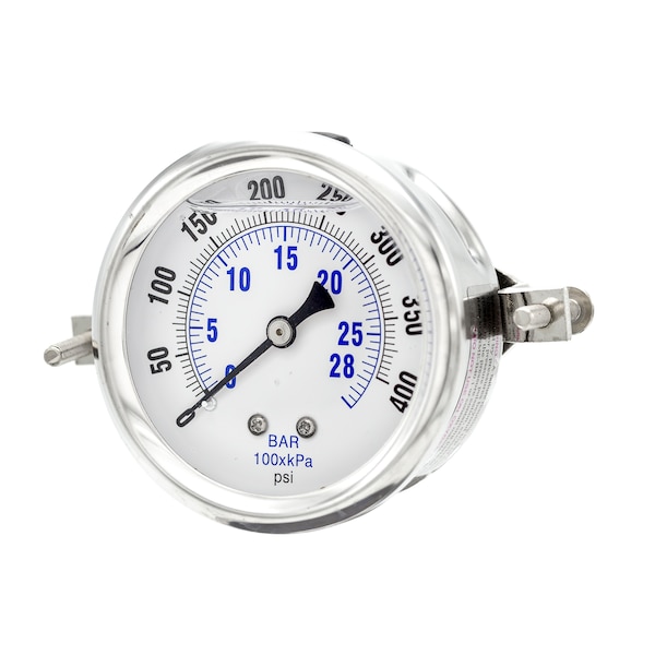 Pic Gauges 2 1/2 in Dial, 1/4 in NPT Male Center Back Location, Stainless Steel Case Material PRO-203L-254I - main