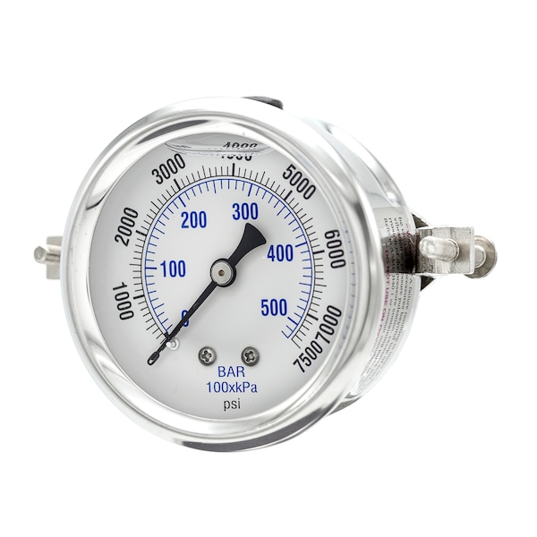 Pic Gauges 2 1/2 in Dial, 1/4 in NPT Male Center Back Location, Stainless Steel Case Material PRO-203L-254T - main