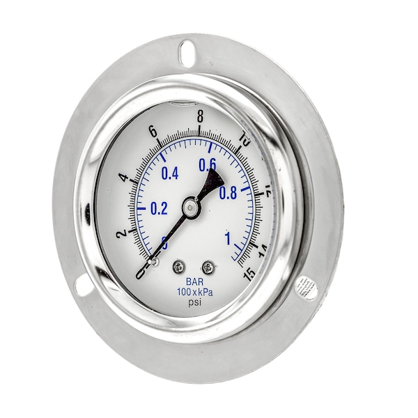 Pic Gauges 2 1/2 in Dial, 1/4 in NPT Male Center Back Location, Stainless Steel Case Material PRO-204L-254C - main