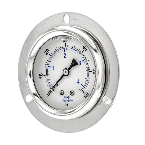 Pic Gauges 2 1/2 in Dial, 1/4 in NPT Male Center Back Location, Stainless Steel Case Material PRO-204L-254D - main