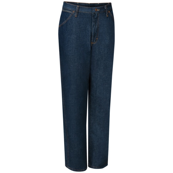 Red Kap Men's 6P54Pw0 Pre-Wash Indigo Denim Jeans, 33 in, Indigo, Cotton PD54PW 33 30 - main