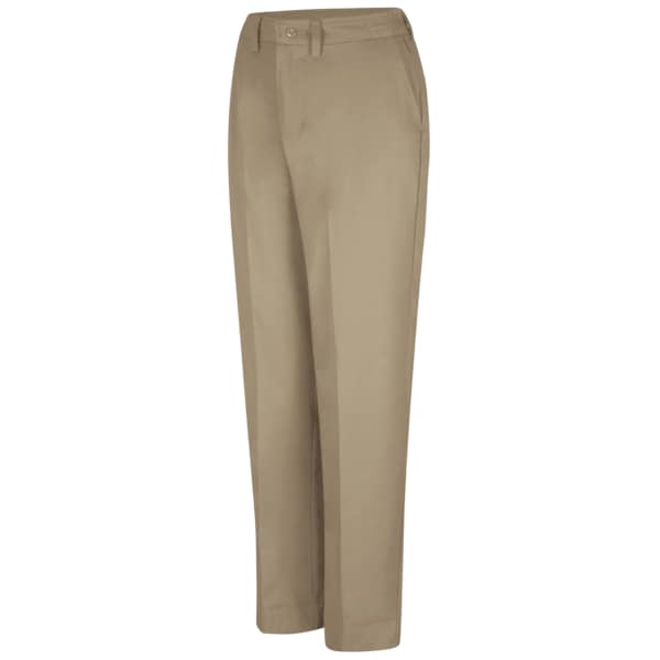 Red Kap Women's Womens Pant W/Side Elastic, 4, Khaki, Cotton/Polyester PT61KH 04 32 - main
