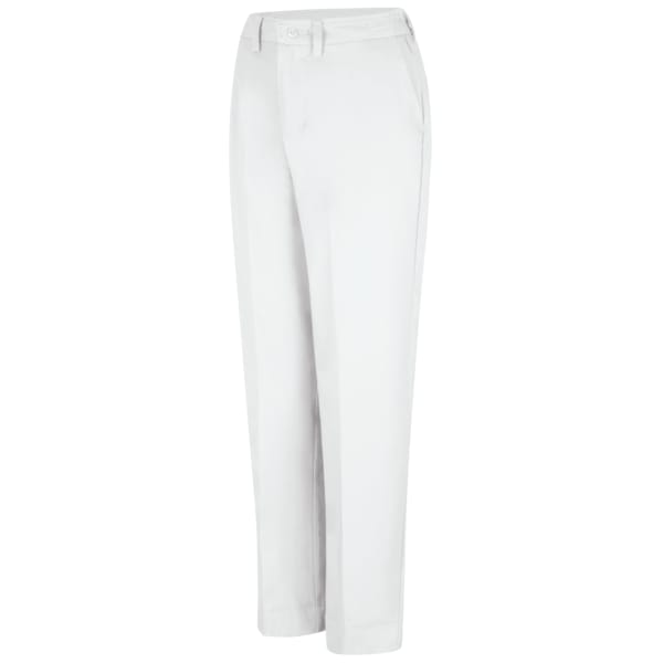 Red Kap Women's Womens Pant W/Side Elastic, 8, White, Cotton/Polyester PT61WH 08 32 - main