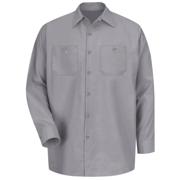 Red Kap Men's Long Sleeve Poplin Work Shirt, Cotton/Polyester