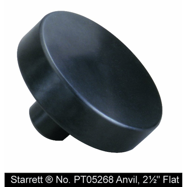 Starrett Hardness Tester Anvil, 21/2" Flat PT05268 Zoro