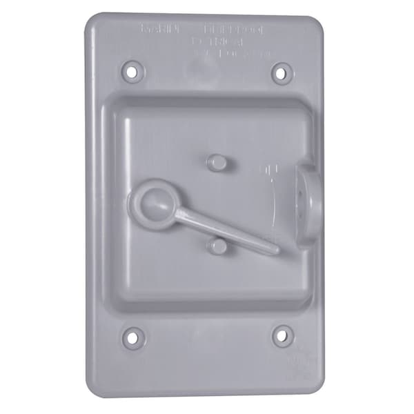 Bell Outdoor Weatherproof Cover, Switch Box Type, 1 Gang, Toggle Cover Type PTC100GY - main