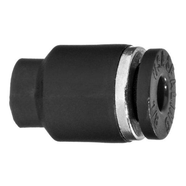 Usa Industrials Nylon Push to Connect Fitting - Cap for, 5/32" Tube Size, Black ZUSA-TF-PTC-736 - main