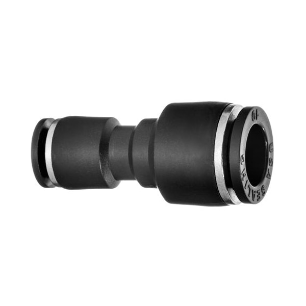 Usa Industrials Nylon Push to Connect Fitting - Union Re, 5/32" x 1/8" Tube Size, Black ZUSA-TF-PTC-140 - main