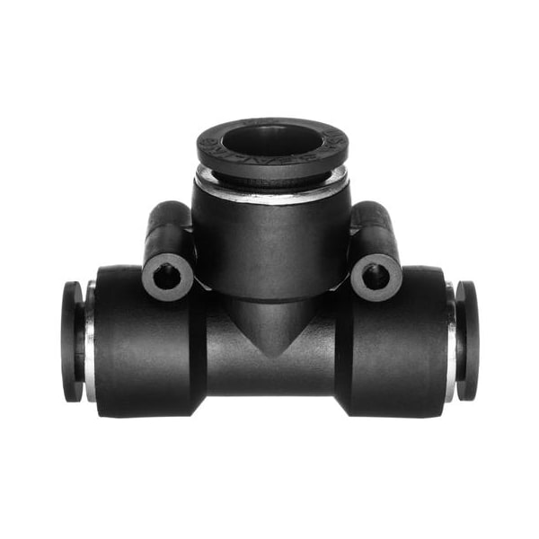 Usa Industrials Nylon Push to Connect Fitting - Tee Redu, 1/8" x 1/4" Tube Size, Black ZUSA-TF-PTC-545 - main