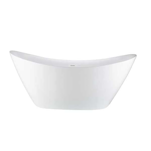 Pulse Showerspas Freestanding Tub, 67.7" W, Acrylic PT1051BN Zoro