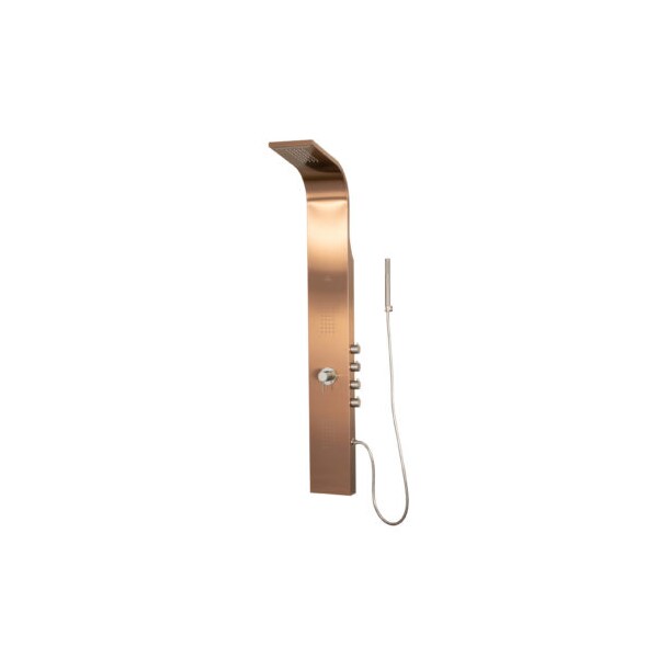 Pulse Showerspas Brushed Bronze Stainless Steel Shower PanelSanta Cruz